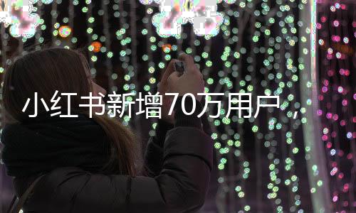 小紅書新增70萬用戶，平臺持續(xù)繁榮發(fā)展